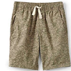 lands end teen boys xxl or mens s dinosaur summer shorts cotton new $29.95 khaki